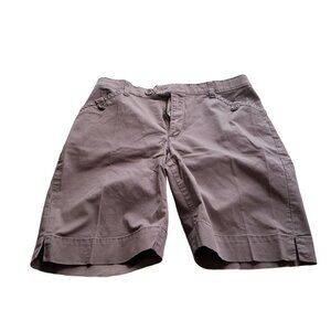 Lee Platinum Label Mens Shorts Size M Brown Comfort Waist Preppy Resort Golf